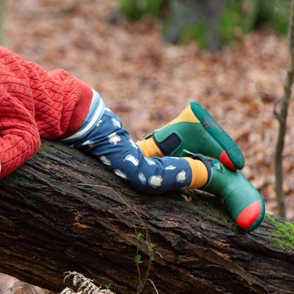 Pantaloni in Cotone Biologico con toppe - Pinguini