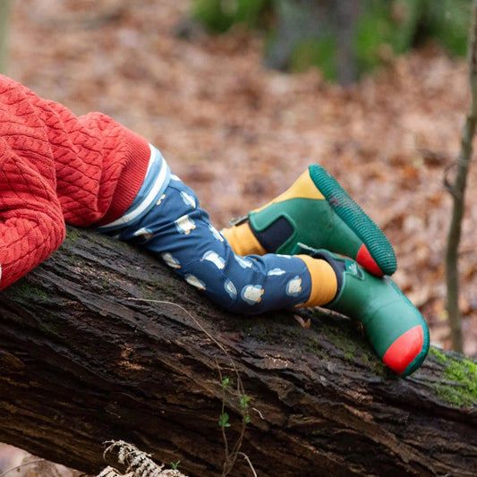 Pantaloni in Cotone Biologico con toppe - Pinguini