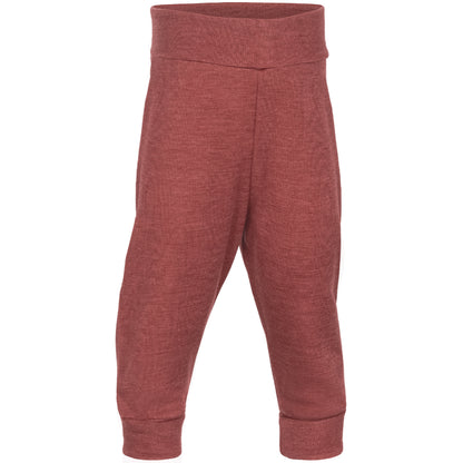 Pantaloni harem lana e seta Rame