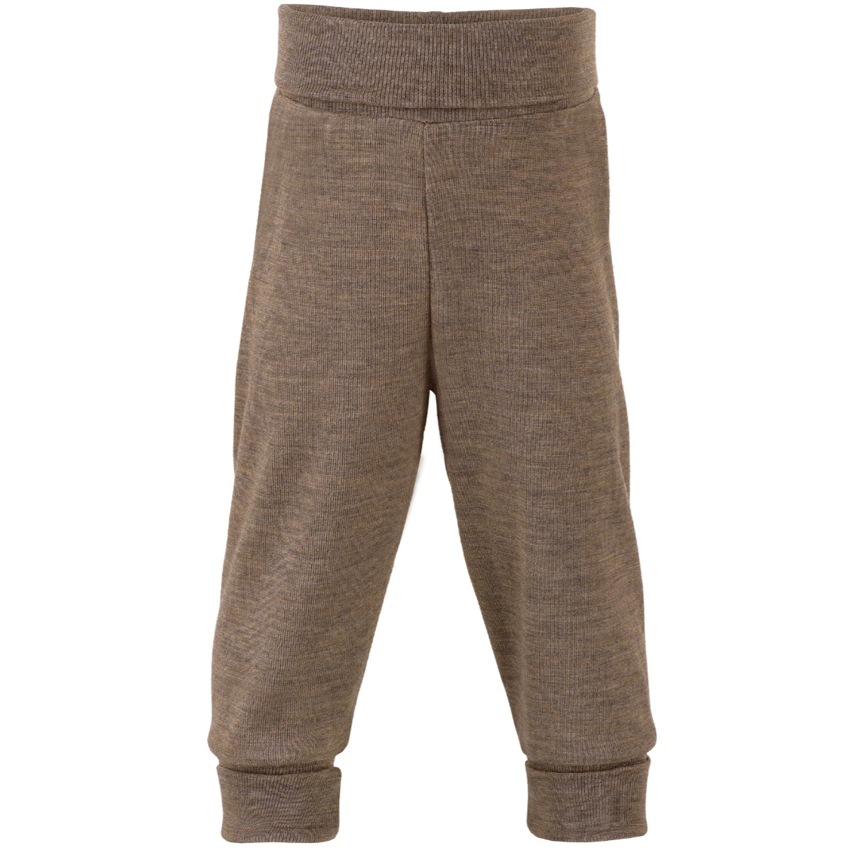 Pantaloni harem lana e seta Noce