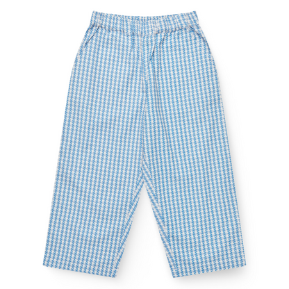 Pantaloni in Cotone Biologico - Mini Pied de Poul Blue
