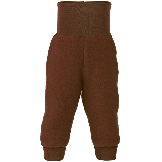 PREORDINE - Pantaloni in pile di lana biologica - Cannella