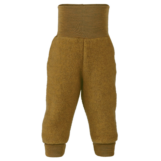 PREORDINE - Pantaloni in pile di lana biologica - Zafferano