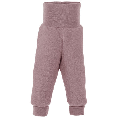 PREORDINE - Pantaloni in pile di lana biologica - Rosa