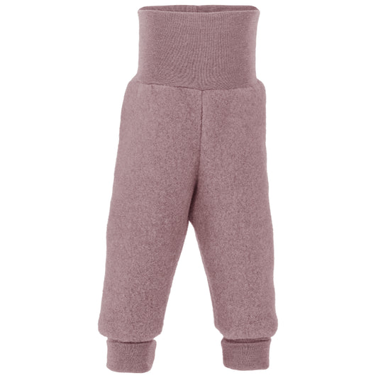 PREORDINE - Pantaloni in pile di lana biologica - Rosa