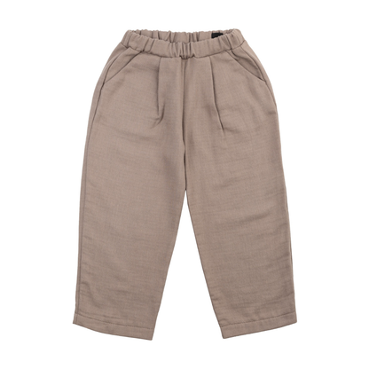 Pantaloni in Cotone Biologico - Taupe