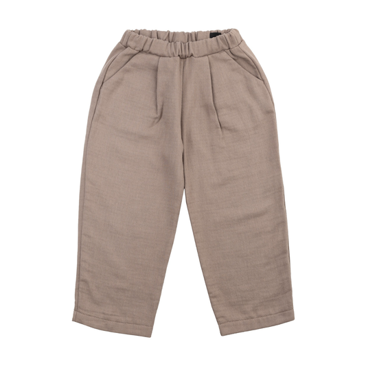 Pantaloni in Cotone Biologico - Taupe