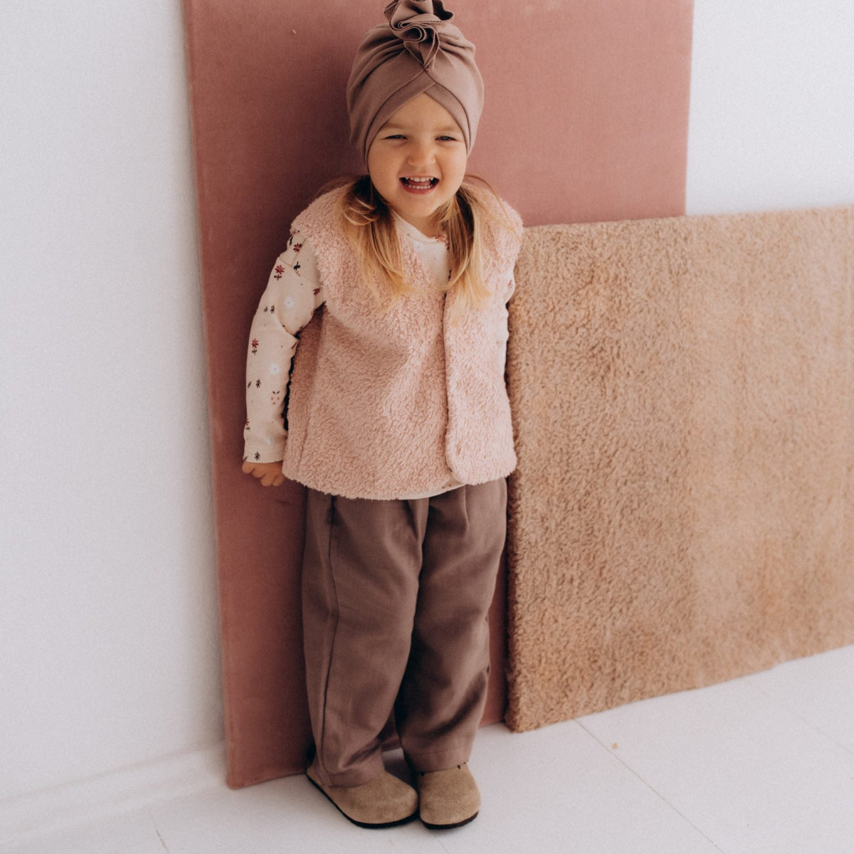 Pantaloni in Cotone Biologico - Taupe