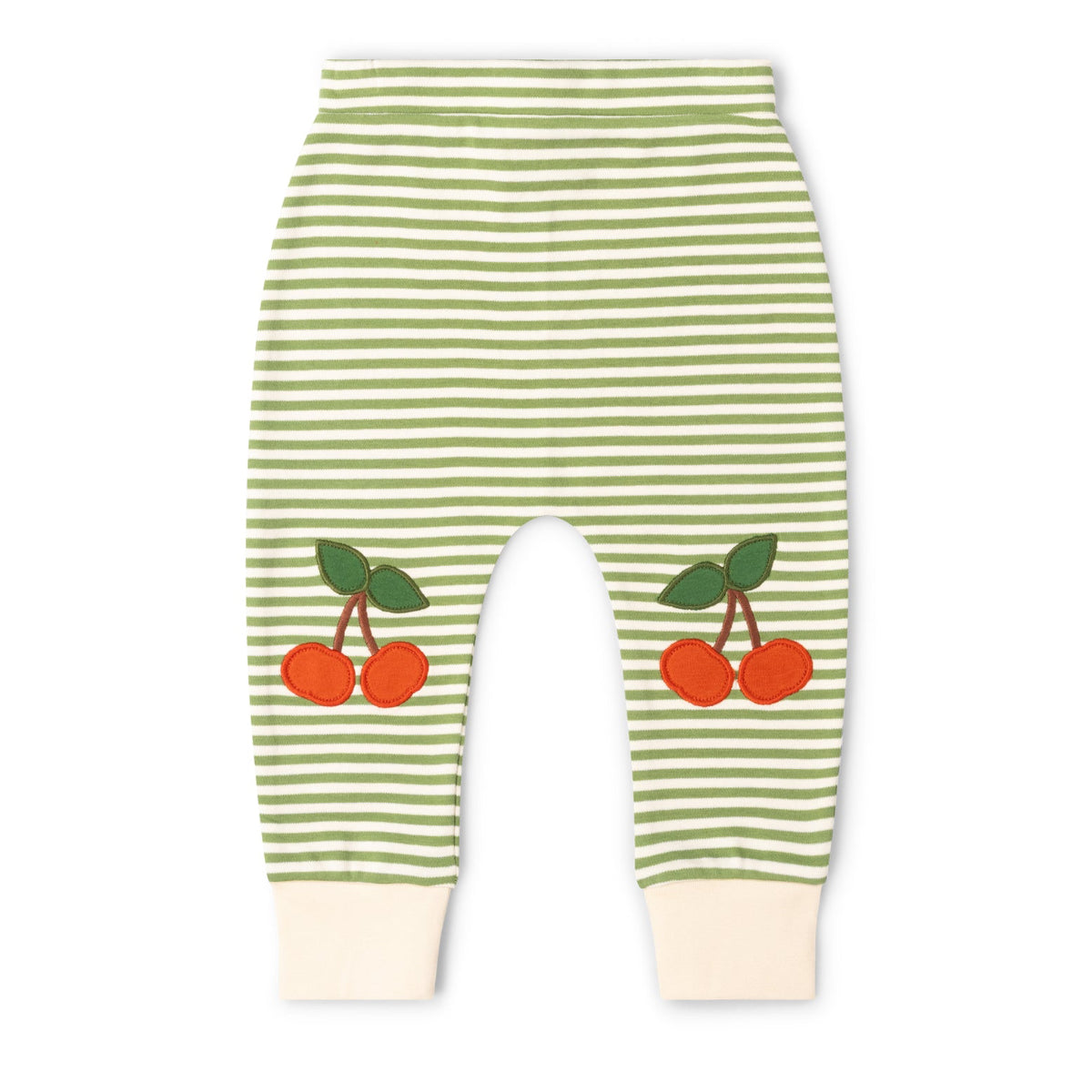 Pantaloni in Cotone Biologico con toppe - Ciliegie