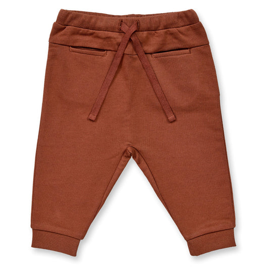 Pantaloni in felpa di Cotone Biologico - Marrone