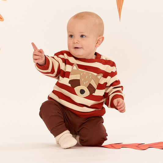 Pantaloni in felpa di Cotone Biologico - Marrone