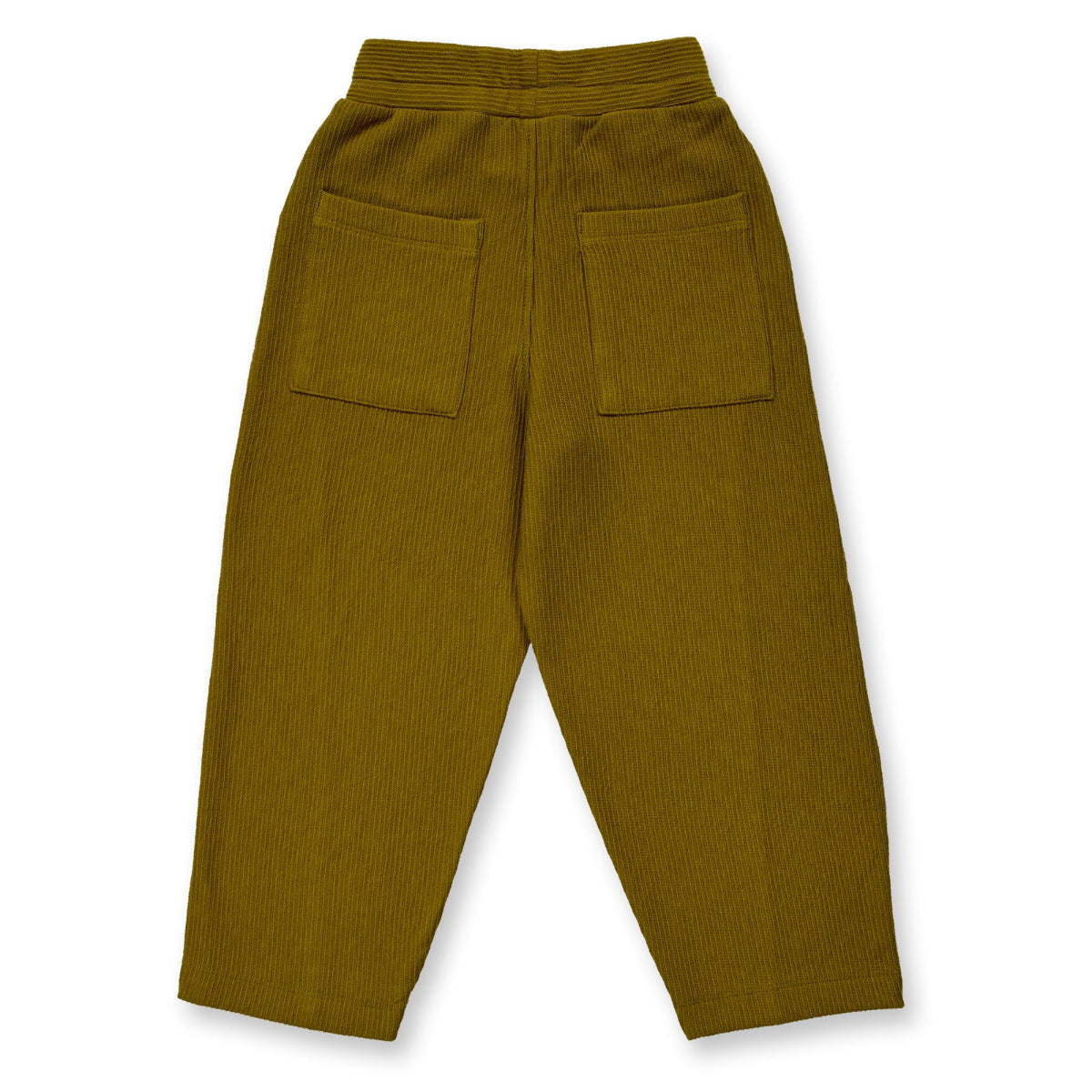 Pantaloni in Cotone Biologico a costina - Oliva