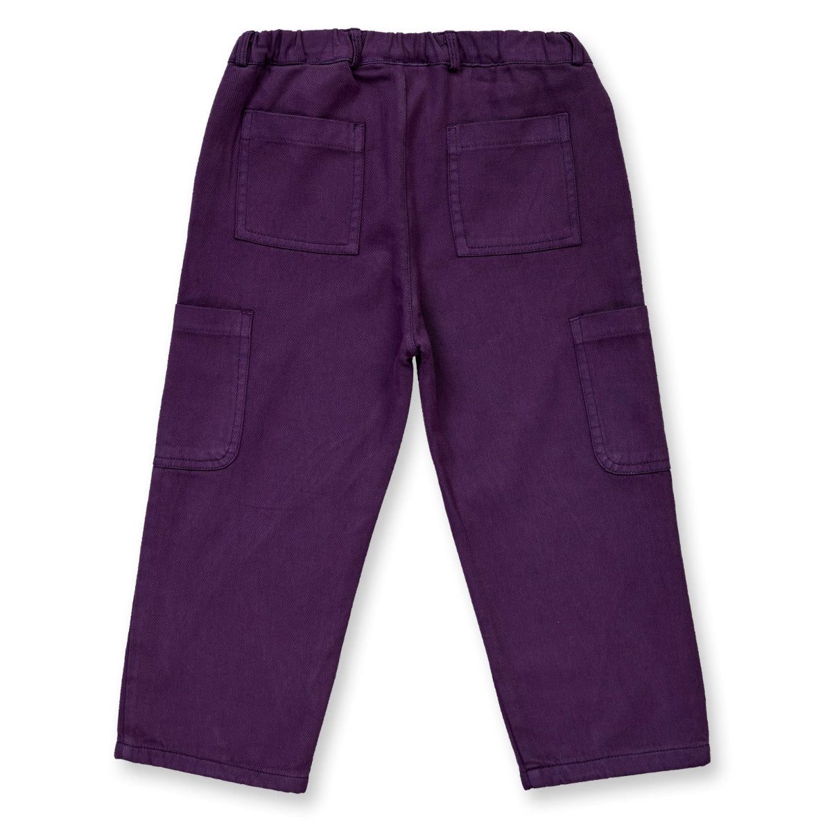 Pantaloni in Cotone Biologico Cargo - Viola