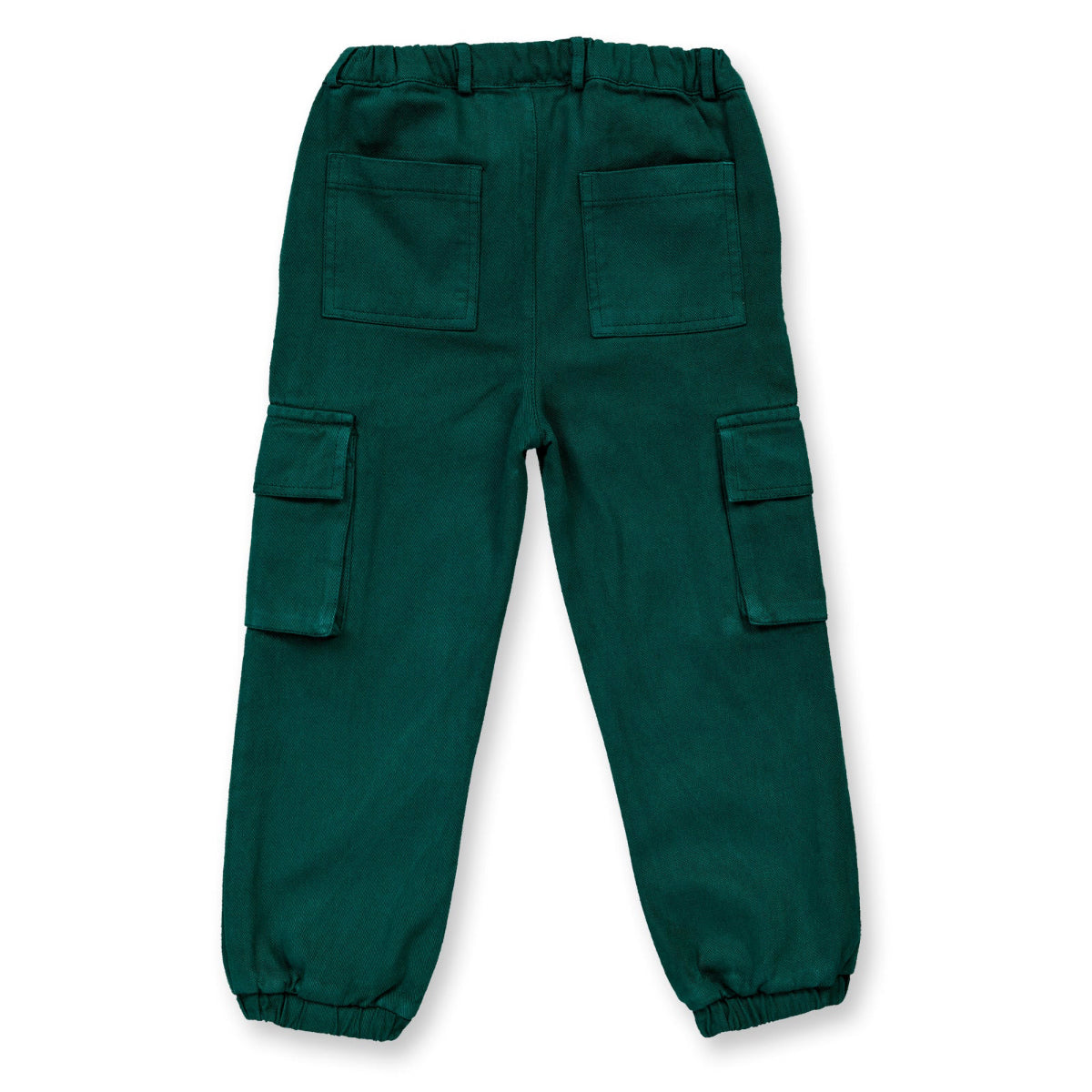 Pantaloni in Cotone Biologico Cargo - Verde