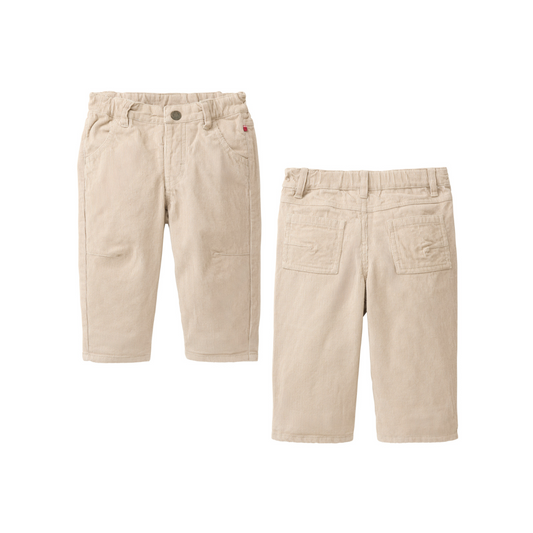 Pantaloni in velluto di Cotone Biologico - Calce