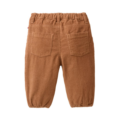 Pantaloni in velluto di Cotone Biologico - Caramello