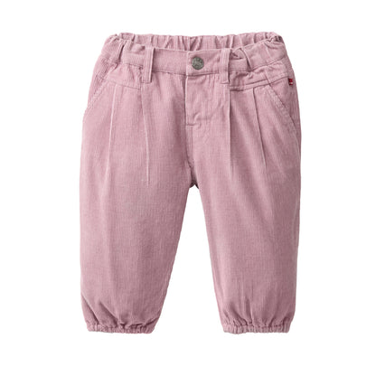 Pantaloni a costine in cotone biologico - Malva