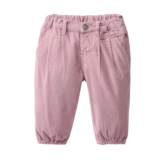 Pantaloni a costine in cotone biologico - Malva