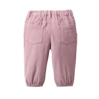 Pantaloni a costine in cotone biologico - Malva