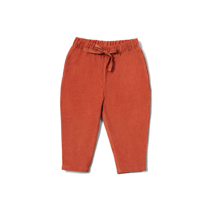 Pantaloni in velluto di Cotone Biologico - Ginger