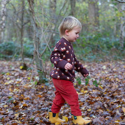 Pantaloni in velluto di Cotone Biologico - Ginger