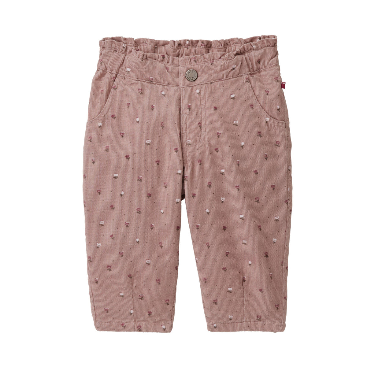 Pantaloni in velluto di Cotone Biologico - Rosa Antico