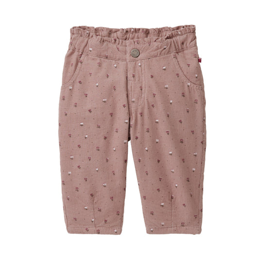 Pantaloni in velluto di Cotone Biologico - Rosa Antico