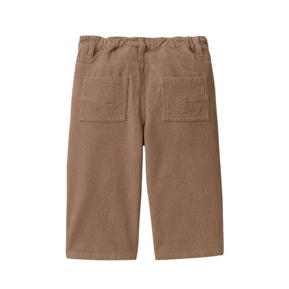 Pantaloni in velluto di Cotone Biologico - Tortora