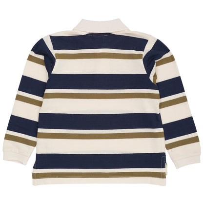 Polo in Cotone Biologico - Navy/Verde