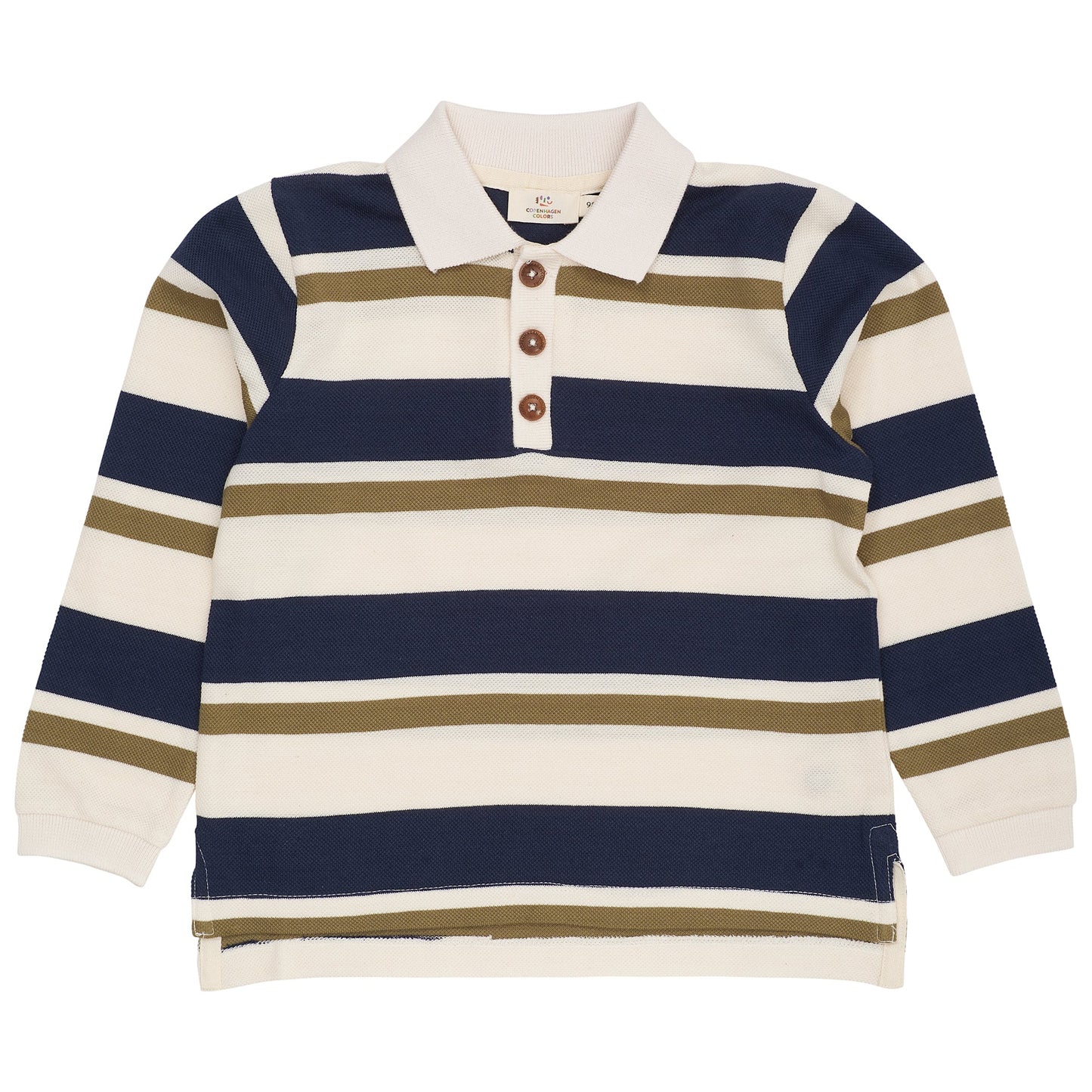 Polo in Cotone Biologico - Navy/Verde