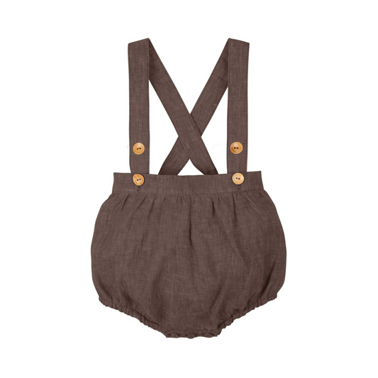 Shorts 100% Lino - Cacao