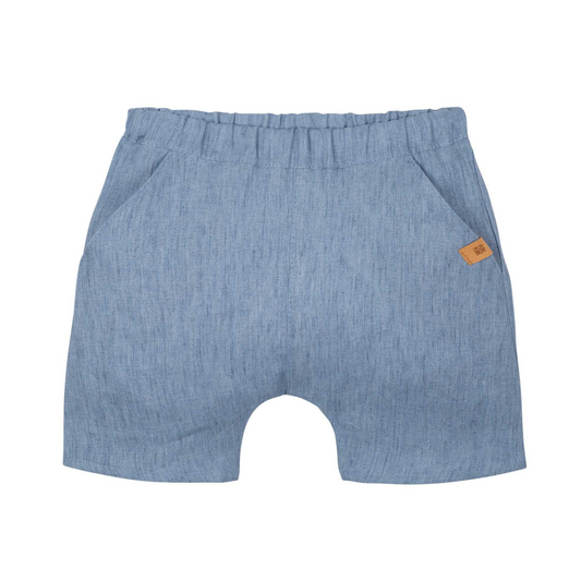 Shorts 100% Lino - Denim