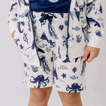 Shorts in Cotone Biologico - Mondo Marino