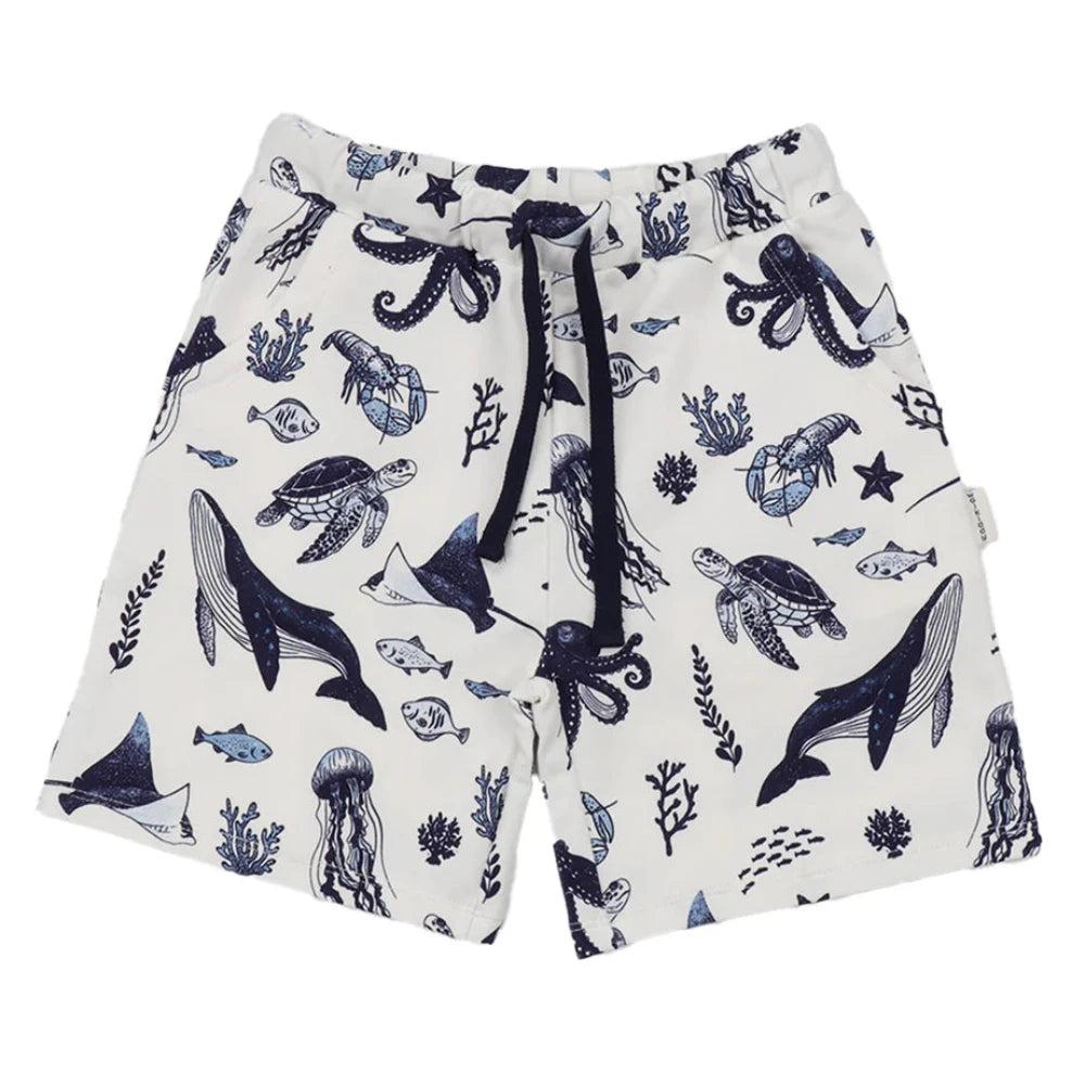 Shorts in Cotone Biologico - Mondo Marino