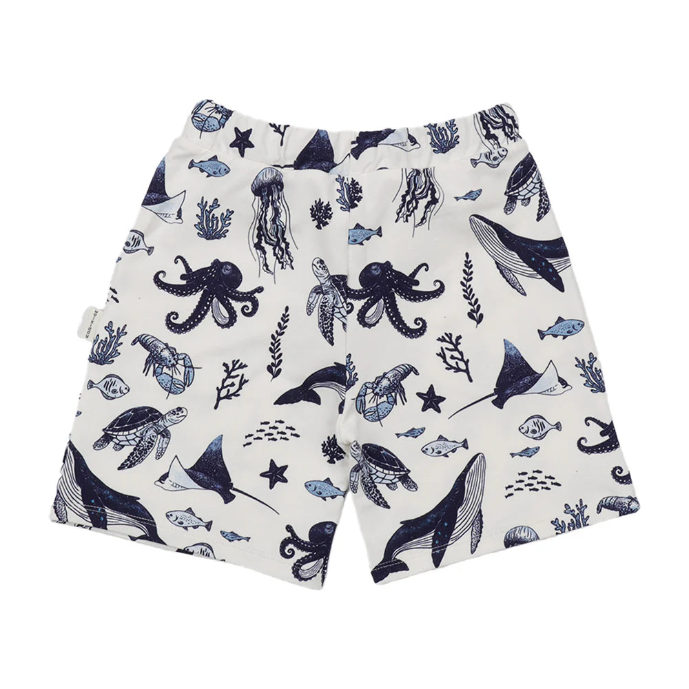 Shorts in Cotone Biologico - Mondo Marino