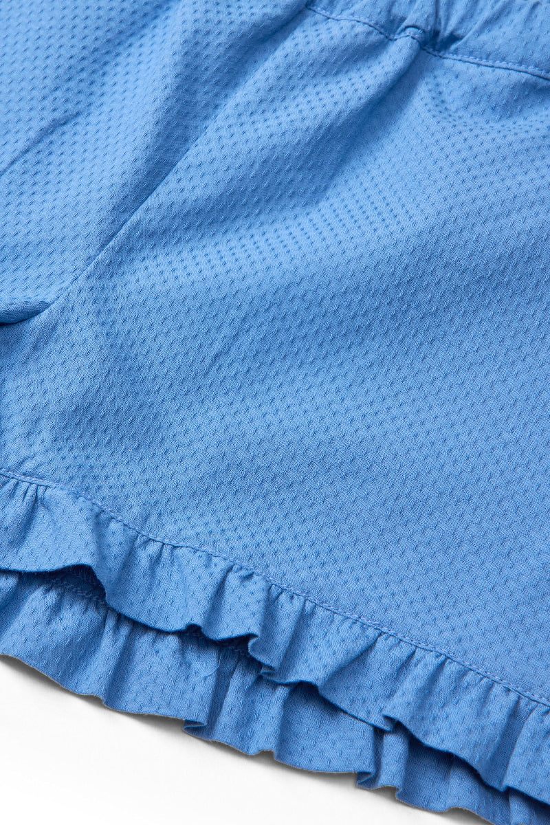 Pantaloncini volant in Cotone Biologico - Cobalto