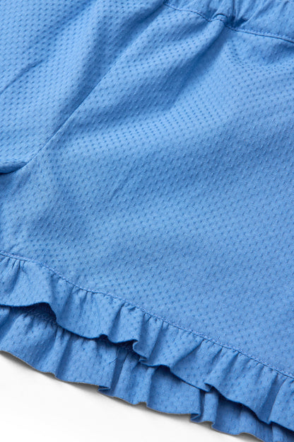 Pantaloncini volant in Cotone Biologico - Cobalto