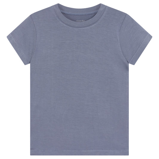 T-shirt in Bamboo - Azzurro