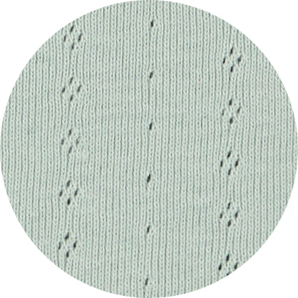 T-shirt in Cotone Biologico Pointelle - Verde