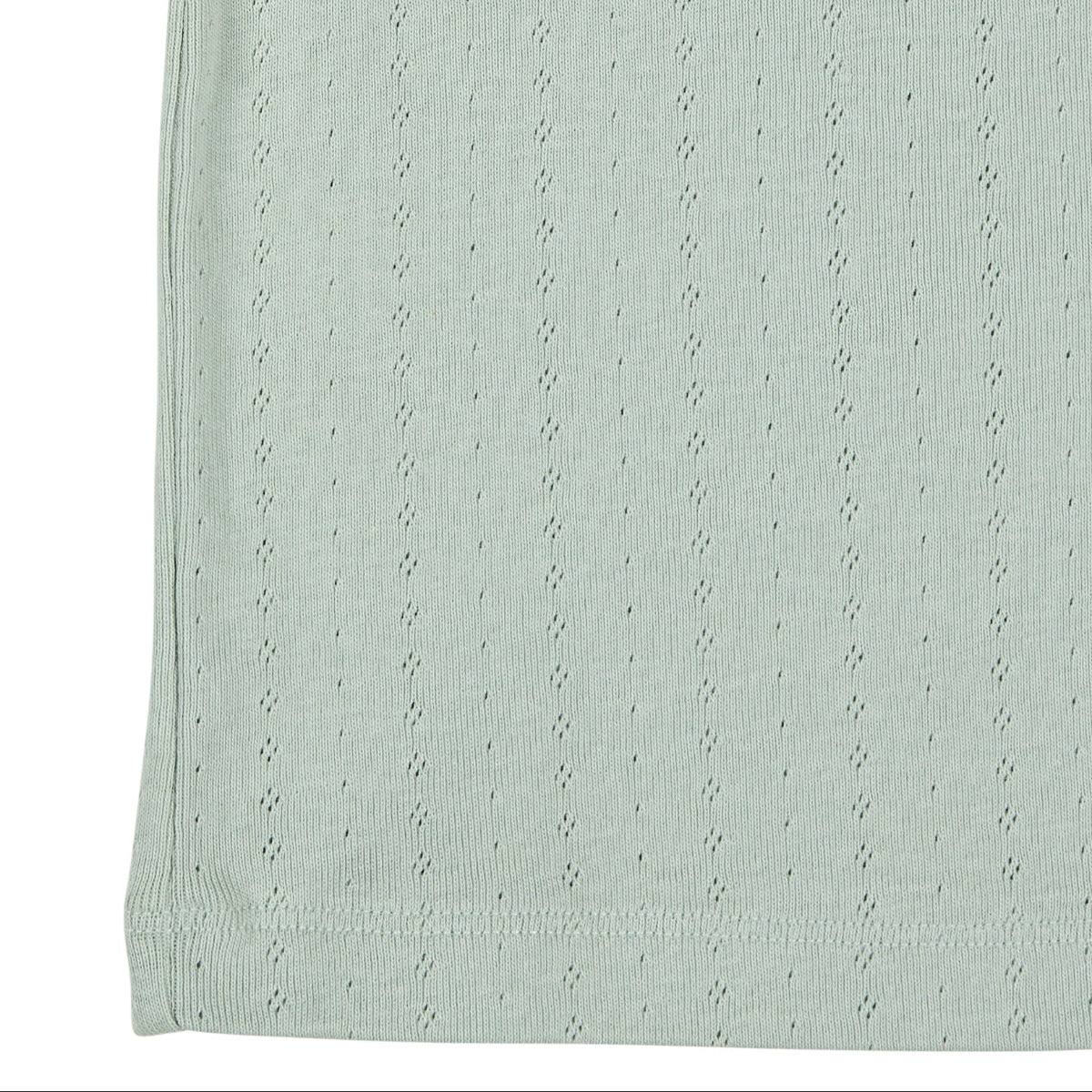 T-shirt in Cotone Biologico Pointelle - Verde