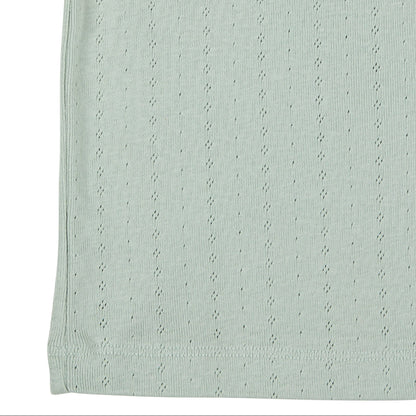 T-shirt in Cotone Biologico Pointelle - Verde