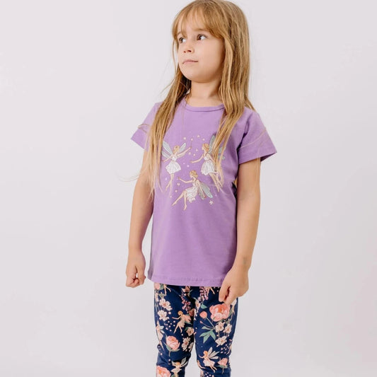 T-shirt in Cotone Biologico - Fairies and Flowers