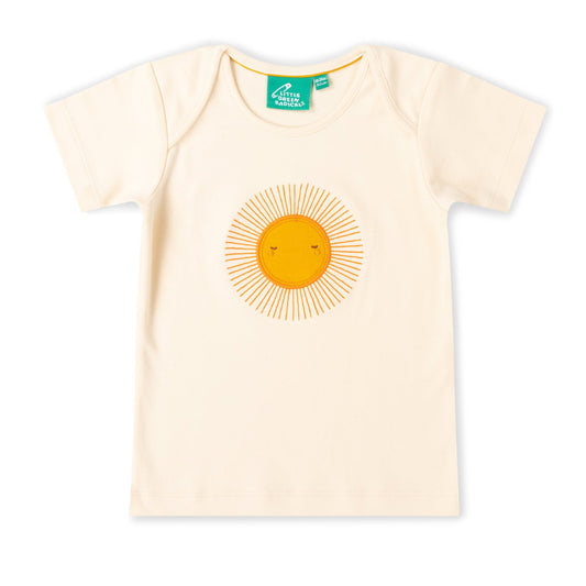 T-shirt in Cotone Biologico con applicazione - Sole