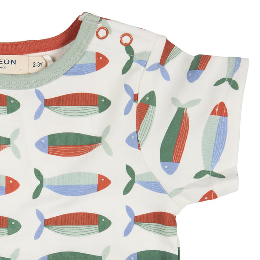 T-shirt in Cotone Biologico - Sardine