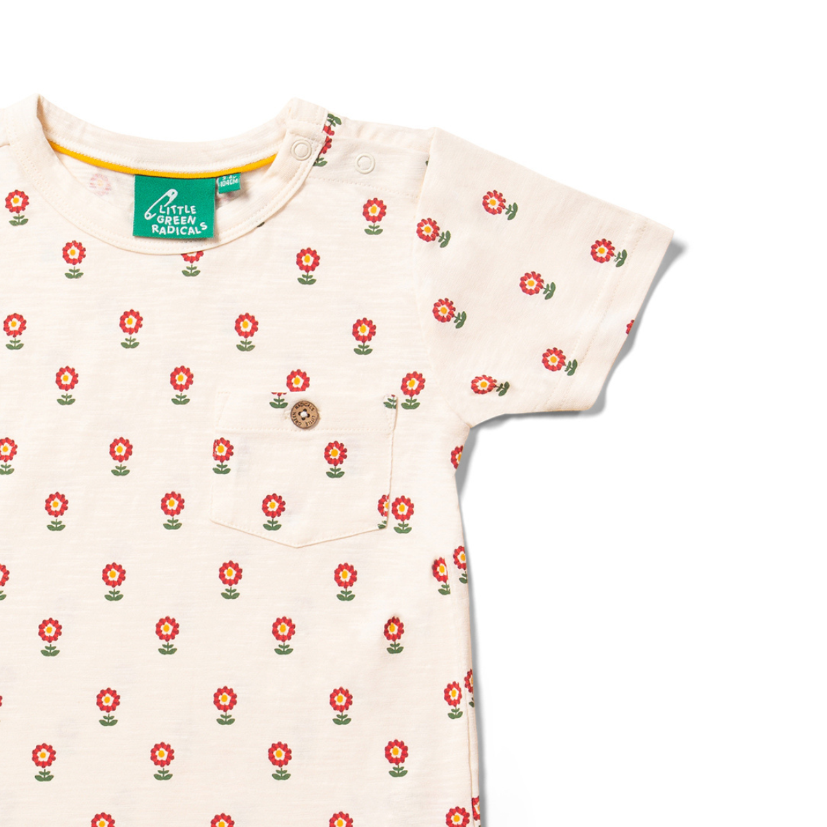 T-shirt in Cotone Biologico - Fiori