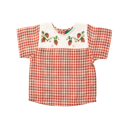 Blusa in Cotone Biologico - Fragole