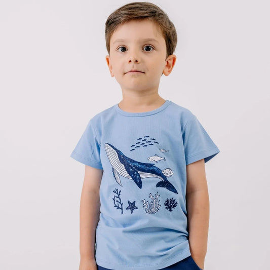 T-shirt in Cotone Biologico - Mondo Marino