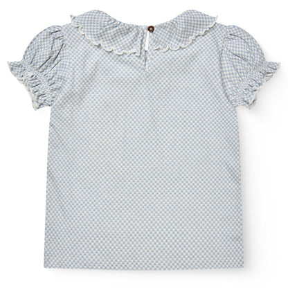 Blusa in Cotone Biologico - Dusty Blue