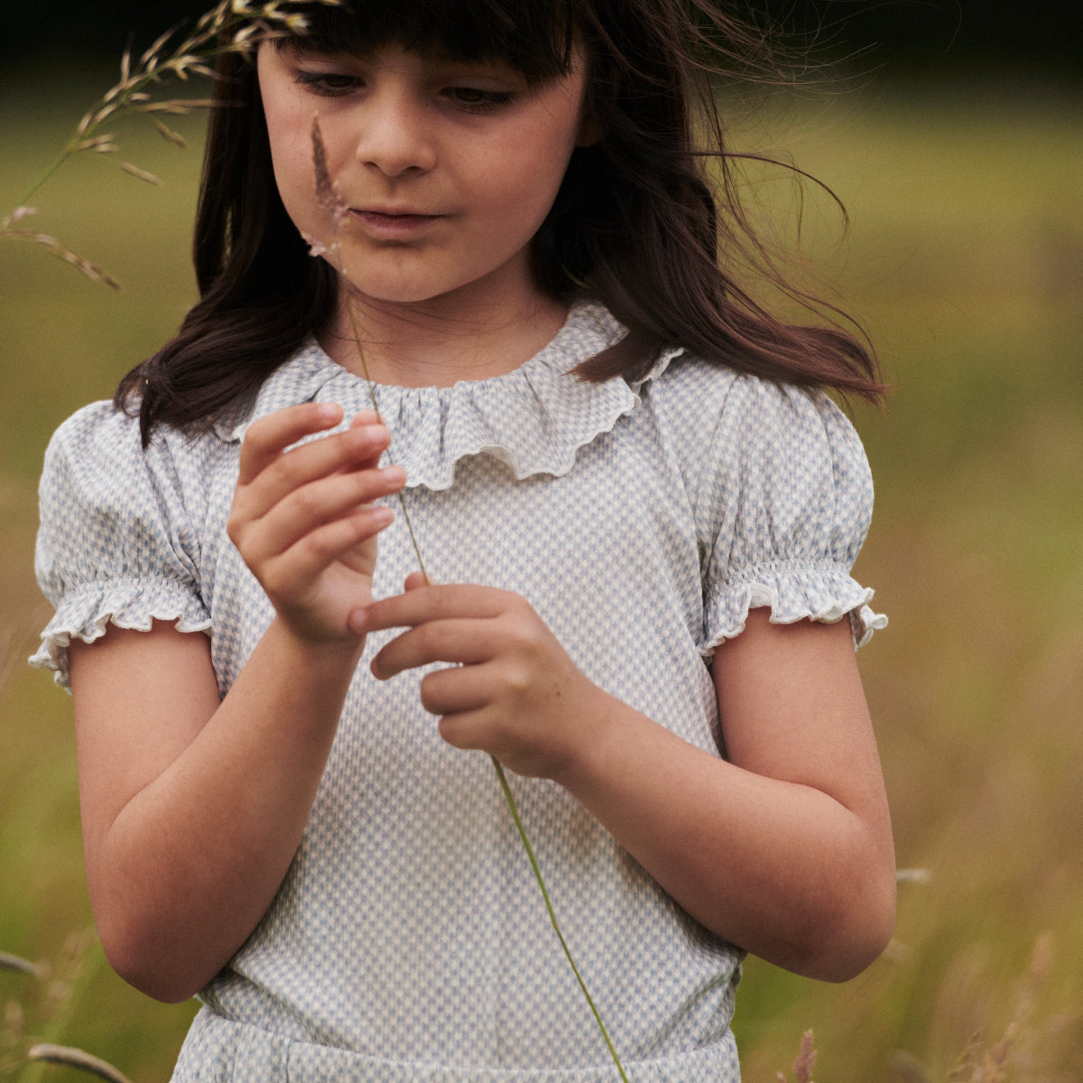 Blusa in Cotone Biologico - Dusty Blue