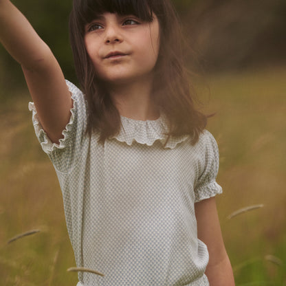 Blusa in Cotone Biologico - Dusty Blue